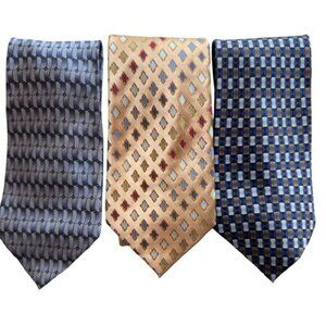Ziggurat Silk Men Neck Tie by Mulberry Neckwear Geometric W 3.5 x L 60"